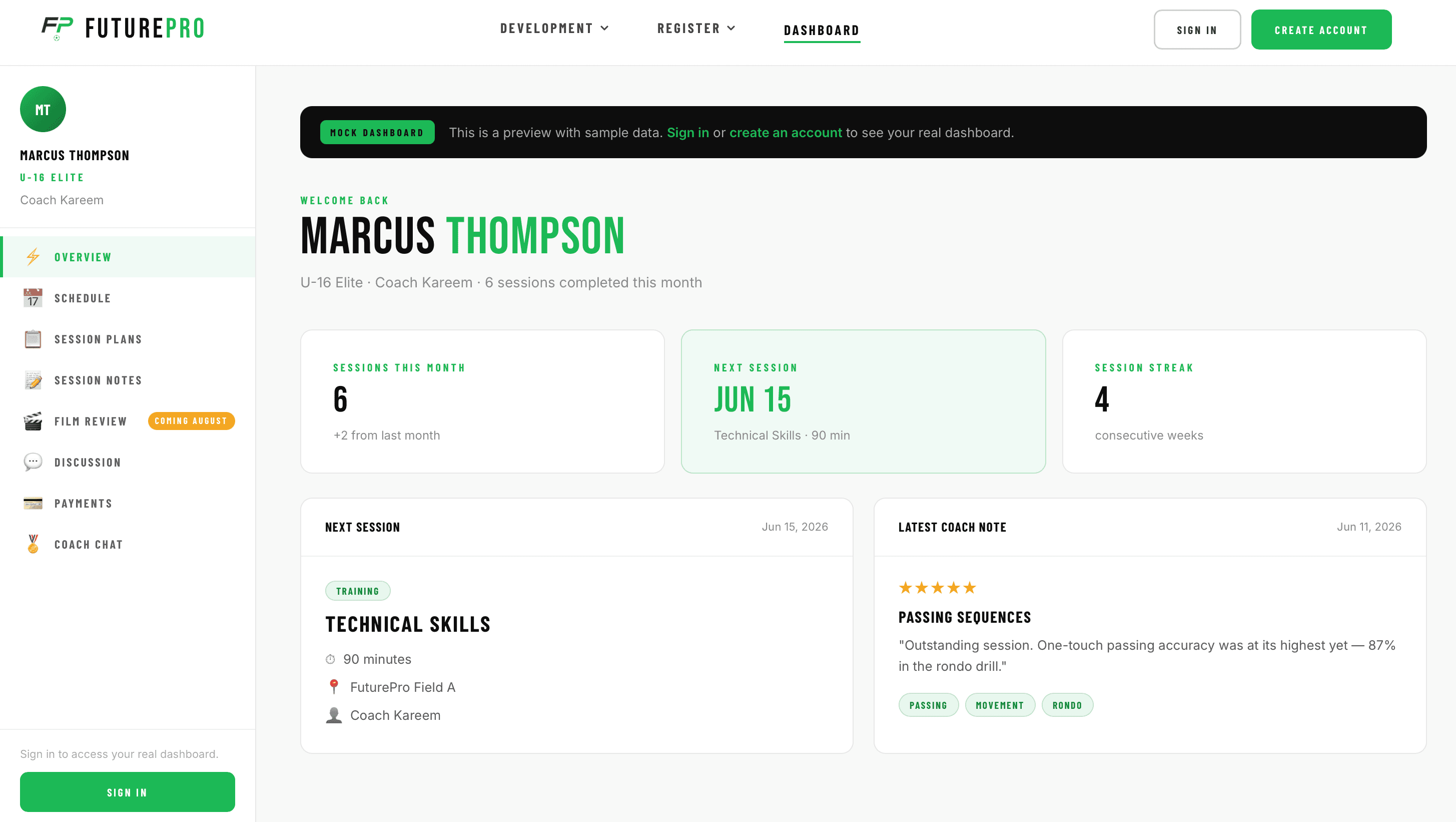 Athlete Portal