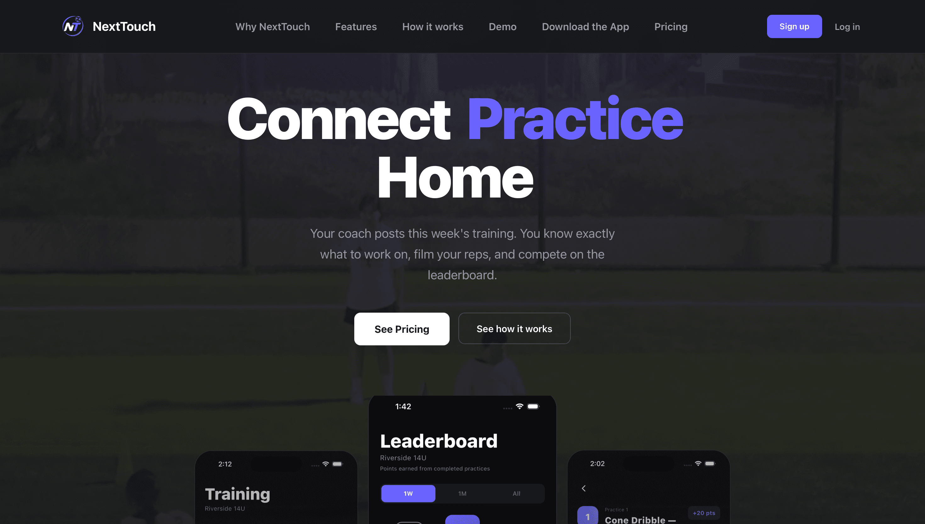 NextTouch — marketing site hero